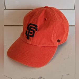 47' Brand MLB San Francisco Giants Orange Clean Up Relaxed Fit Adjustable Hat